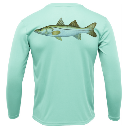 Siesta Key, FL Snook Men's Long Sleeve UPF 50+ Dry-Fit Shirt