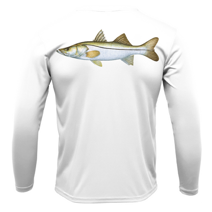 Siesta Key, FL Snook Men's Long Sleeve UPF 50+ Dry-Fit Shirt