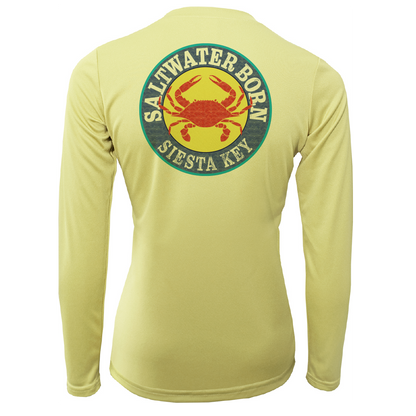 Siesta Key Steamed Crab Women's Long Sleeve UPF 50+ Dry-Fit Shirt