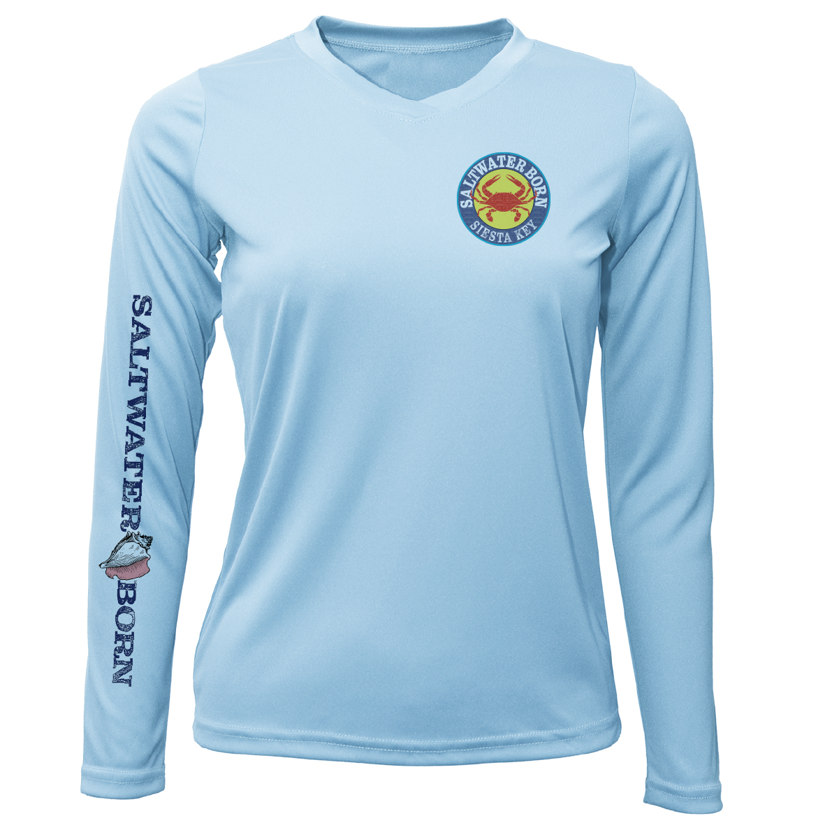 Siesta Key Steamed Crab Women's Long Sleeve UPF 50+ Dry-Fit Shirt