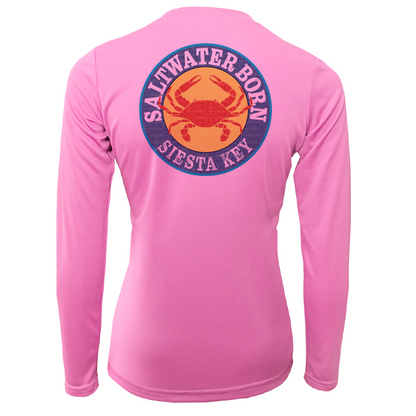 Siesta Key Steamed Crab Women's Long Sleeve UPF 50+ Dry-Fit Shirt