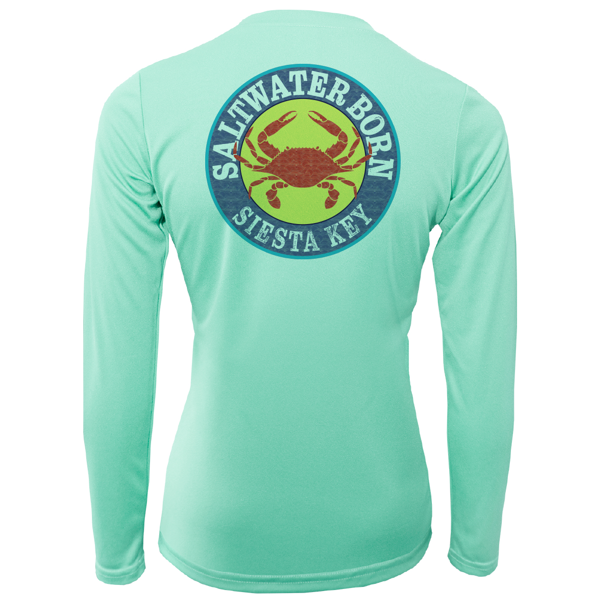 Siesta Key Steamed Crab Women's Long Sleeve UPF 50+ Dry-Fit Shirt