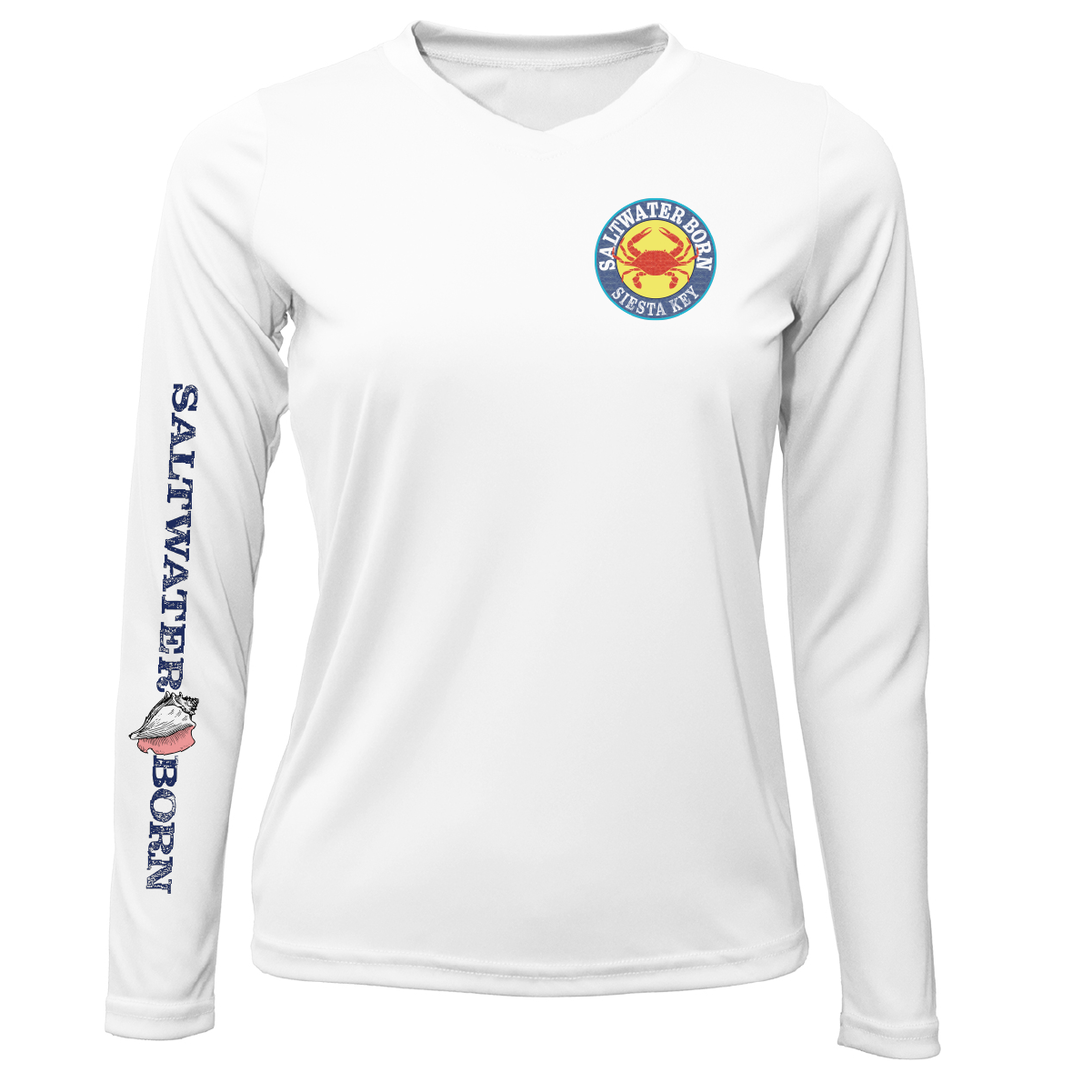 Siesta Key Steamed Crab Women's Long Sleeve UPF 50+ Dry-Fit Shirt