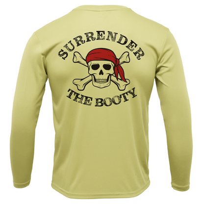 Siesta Key, FL "Surrender The Booty" Men's Long Sleeve UPF 50+ Dry-Fit Shirt