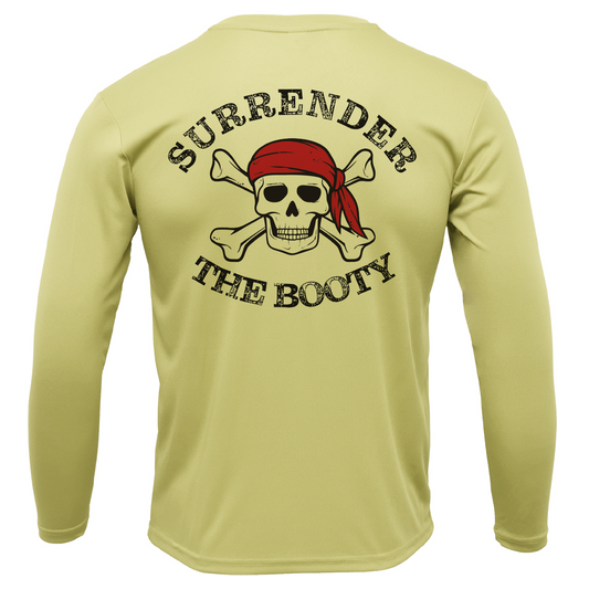 Michigan Freshwater Born "Surrender The Booty" Men's Long Sleeve UPF 50+ Dry-Fit Shirt