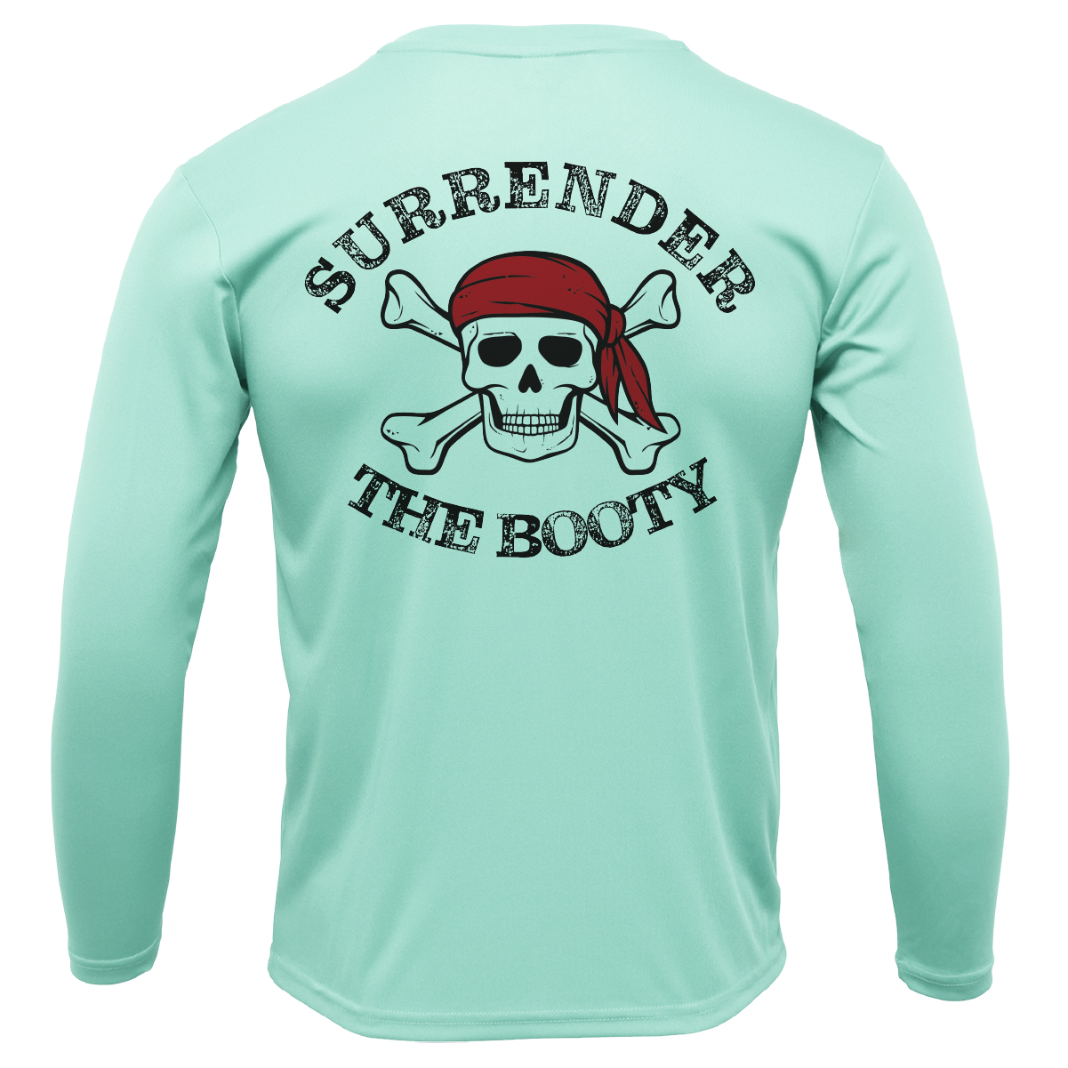 Florida Freshwater Born "Surrender The Booty" Men's Long Sleeve UPF 50+ Dry-Fit Shirt