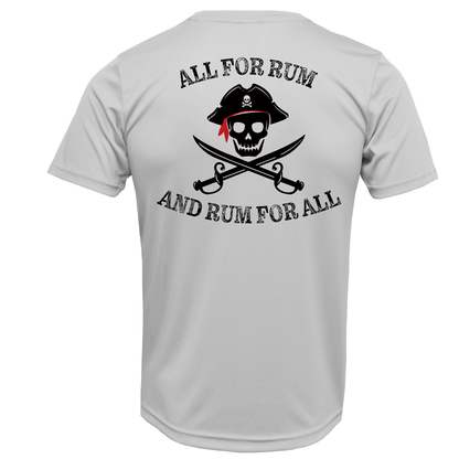 New York Freshwater Born "All For Rum and Rum For All" Men's Short Sleeve UPF 50+ Dry-Fit Shirt