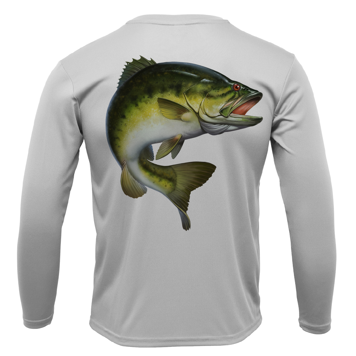 Michigan Freshwater Born Largemouth Bass Men's Long Sleeve UPF 50+ Dry-Fit Shirt
