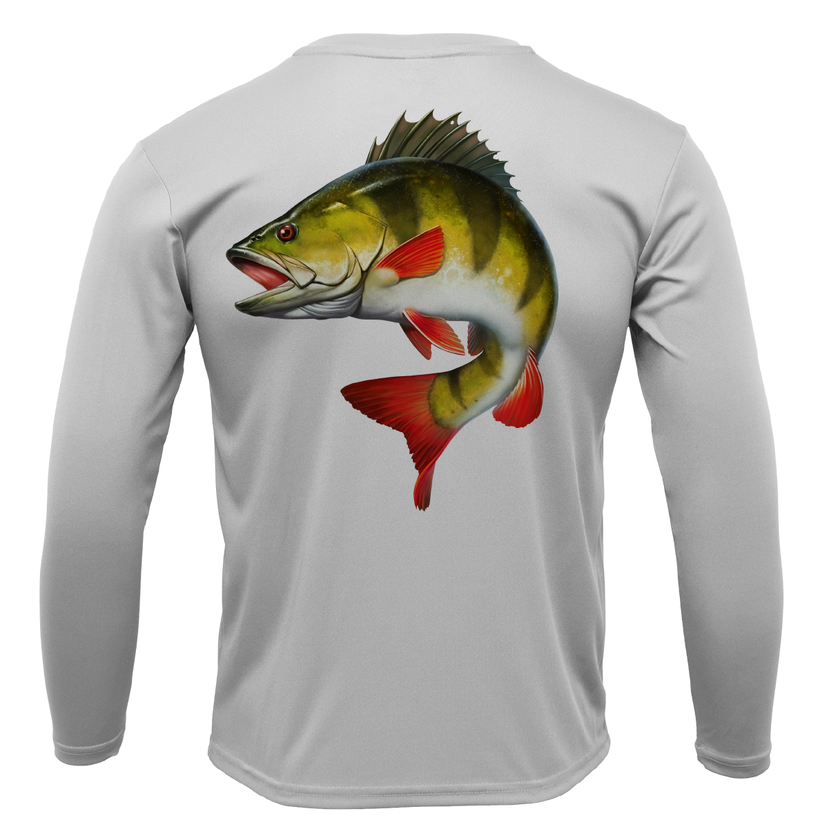 Michigan Freshwater Born Perch Men's Long Sleeve UPF 50+ Dry-Fit Shirt
