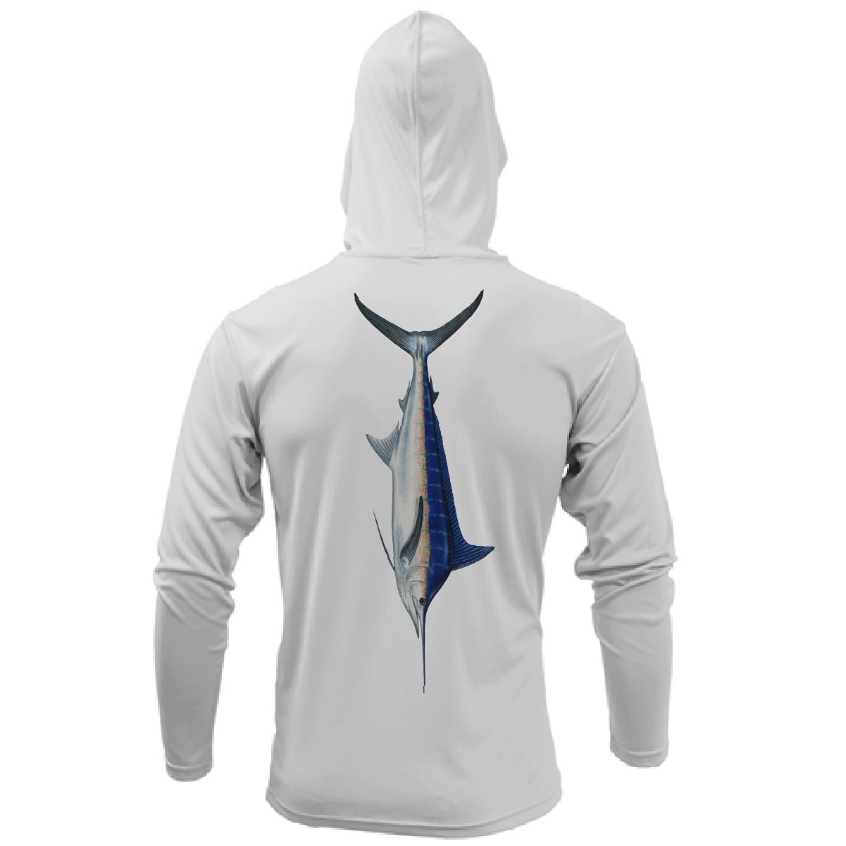 Catalina Island, CA Blue Marlin Boy's Long Sleeve UPF 50+ Dry-Fit Hoodie