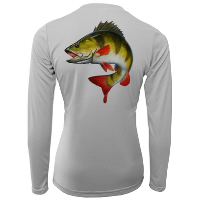 Michigan Freshwater Born Perch Women's Long Sleeve UPF 50+ Dry-Fit Shirt