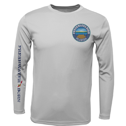 Florida Freshwater Born Largemouth Bass Girl's Long Sleeve UPF 50+ Dry-Fit Shirt
