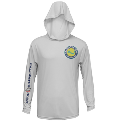 Cape Cod, MA Jaws Boy's Long Sleeve UPF 50+ Dry-Fit Hoodie