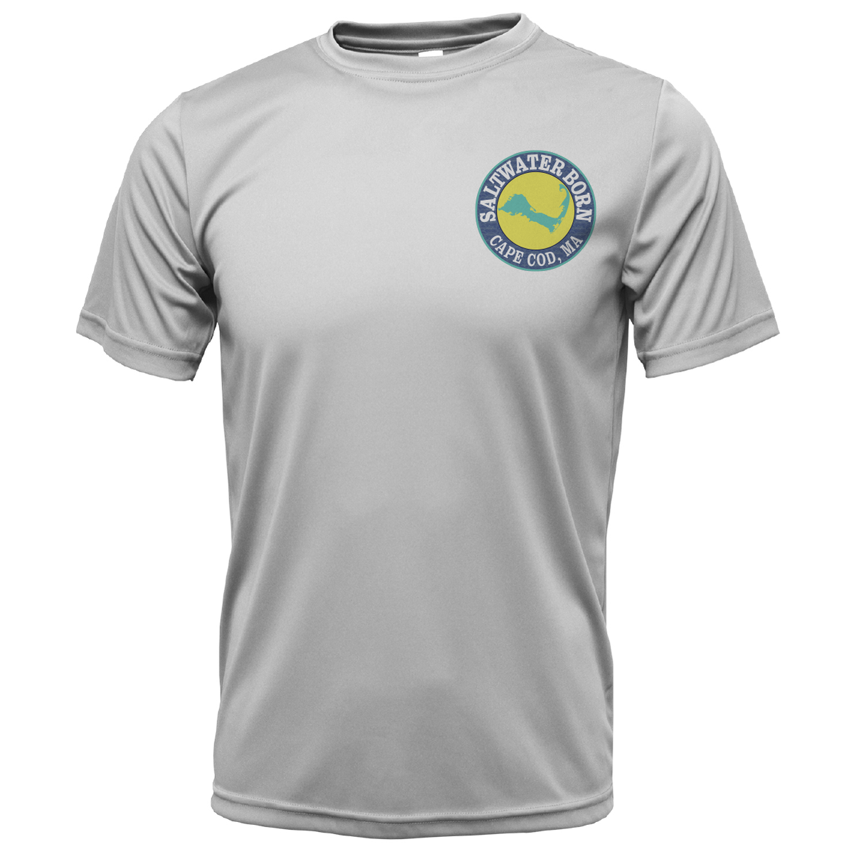 Cape Cod, MA Jaws Boy's Short Sleeve UPF 50+ Dry-Fit Shirt