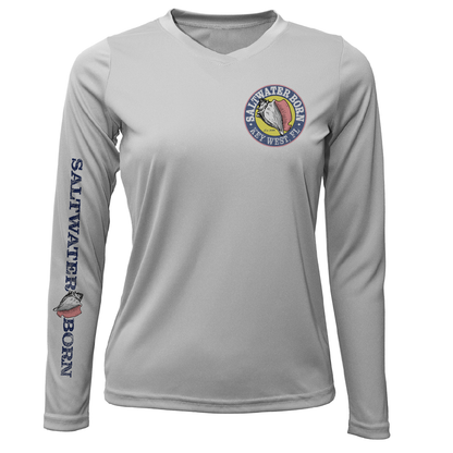 Key West, FL Seahorse Women's Long Sleeve UPF 50+ Dry-Fit Shirt