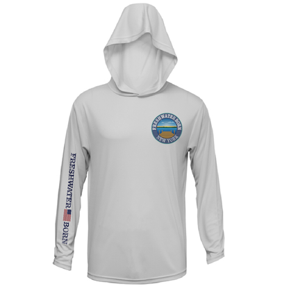 New York Freshwater Born "Surrender The Booty" Men's Long Sleeve UPF 50+ Dry-Fit Hoodie