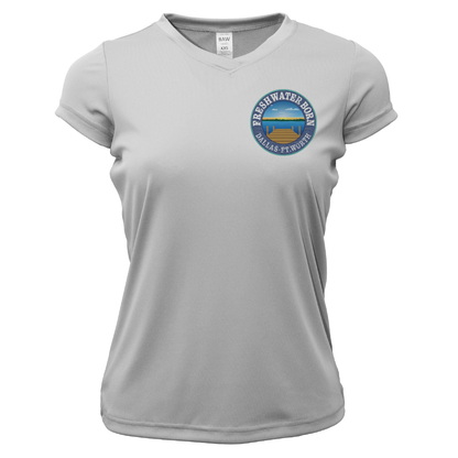 DFW, TX Freshwater Born "All For Rum and Rum For All" Women's Short Sleeve UPF 50+ Dry-Fit Shirt