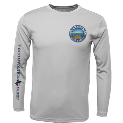 Lake Travis Freshwater Born State of Texas Men's Long Sleeve UPF 50+ Dry-Fit Shirt