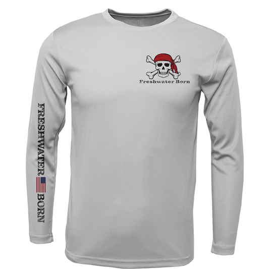 Freshwater Born "All For Rum and Rum For All" Men's Long Sleeve UPF 50+ Dry-Fit Shirt