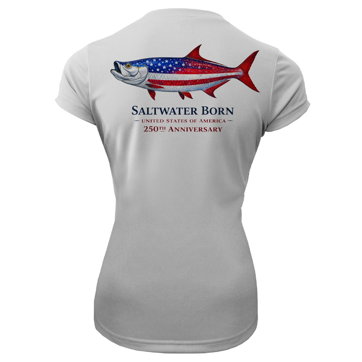 250th Anniversary Action Tarpon Women's Short Sleeve UPF 50+ Dry-Fit Shirt