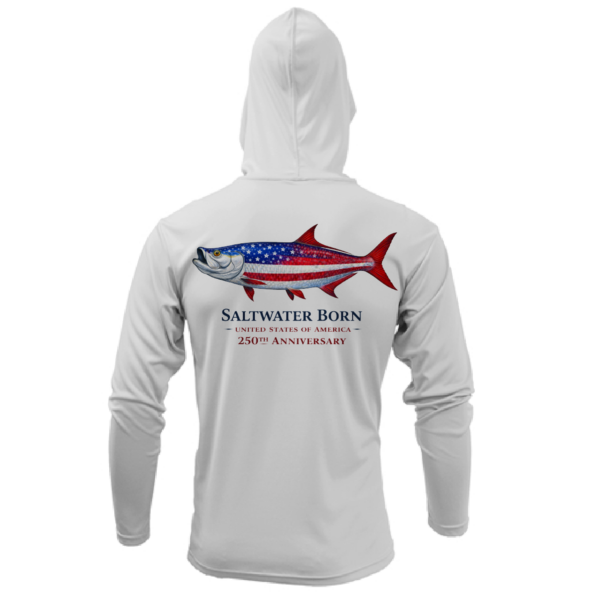 250th Anniversary Action Tarpon Men's Long Sleeve UPF 50+ Dry-Fit Hoodie