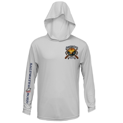 Indigenous People's Day Sunset Paddle Men's Long Sleeve UPF 50+ Dry-Fit Hoodie