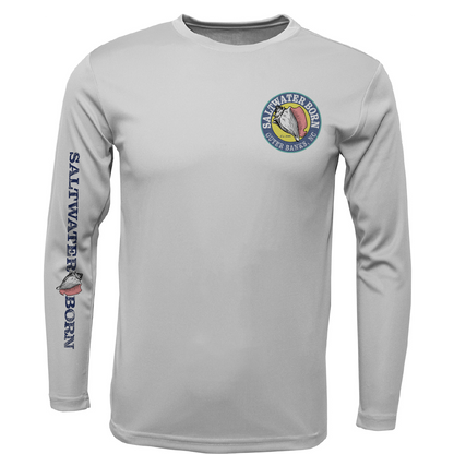 Outer Banks, NC Beach Jeep Men's Long Sleeve UPF 50+ Dry-Fit Shirt