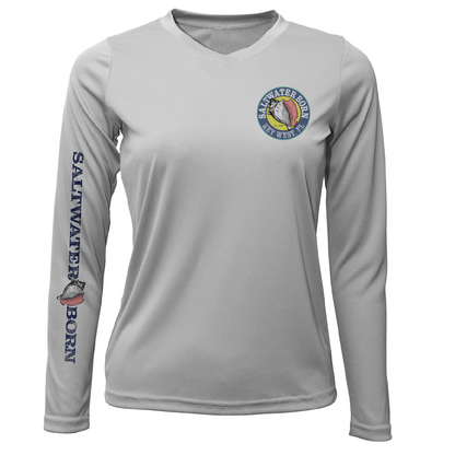 Key West, FL Rooster Women's Long Sleeve UPF 50+ Dry-Fit Shirt