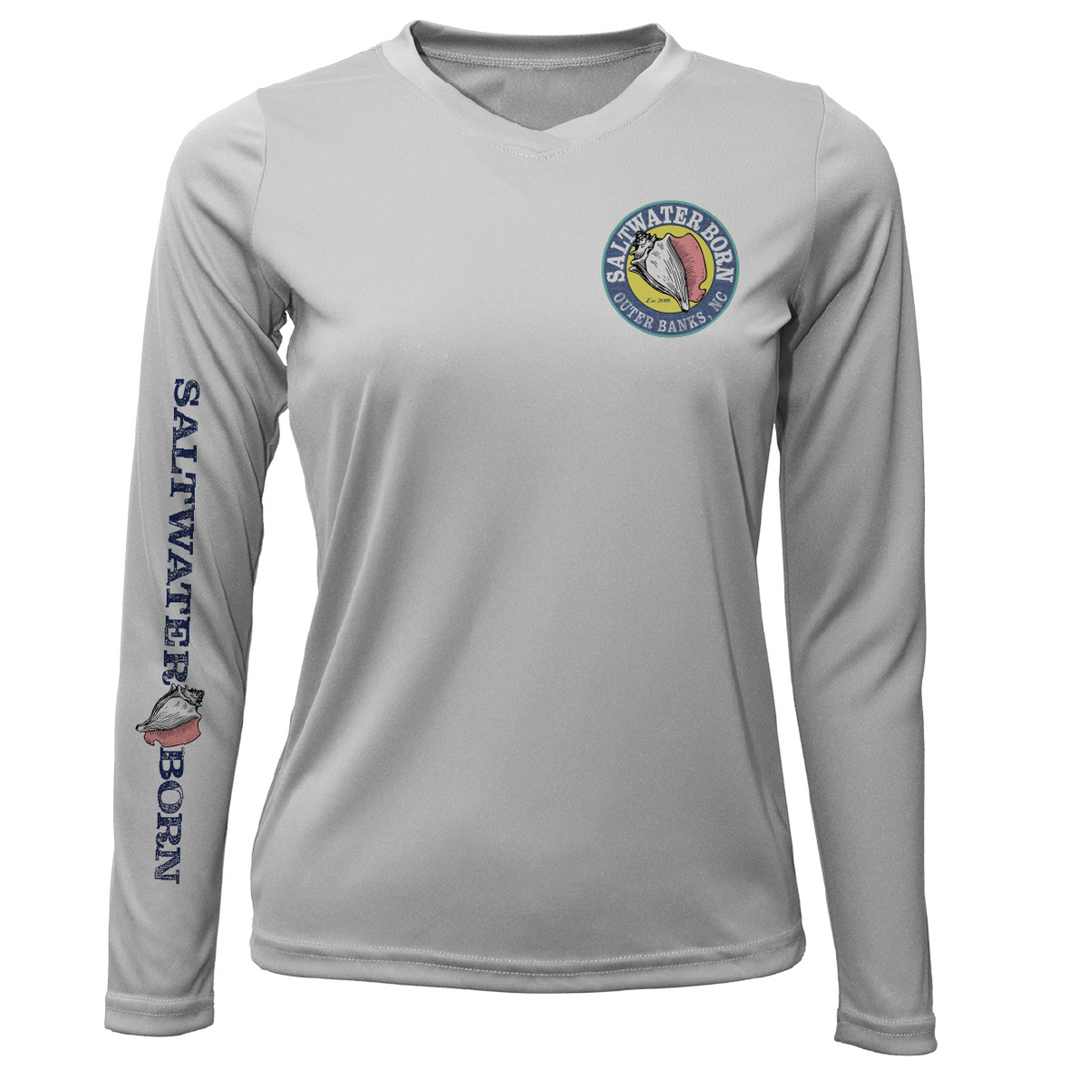 Outer Banks, NC Beach Jeep Women's Long Sleeve UPF 50+ Dry-Fit Shirt