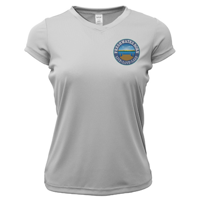 Freshwater Born Marsh Born Women's Short Sleeve UPF 50+ Dry-Fit Shirt