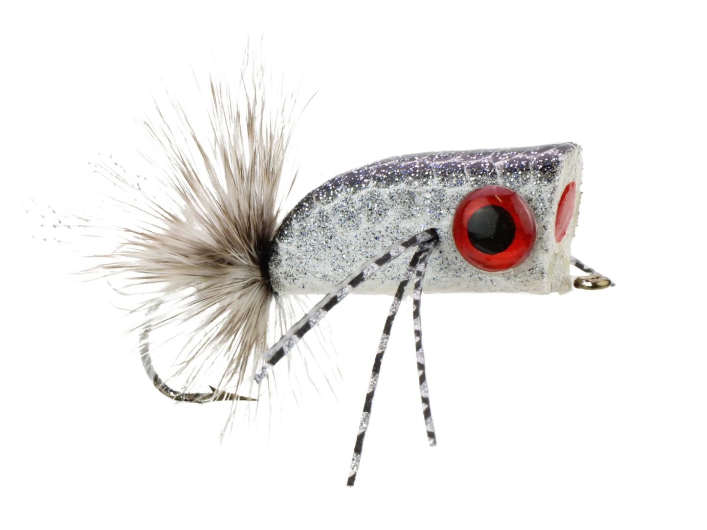 Wild Water Fly Fishing Silver and Black Crease Minnow, size 2 (Qty 4) | SendIt Sailing