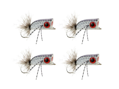 Wild Water Fly Fishing Silver and Black Crease Minnow, size 2 (Qty 4) | SendIt Sailing