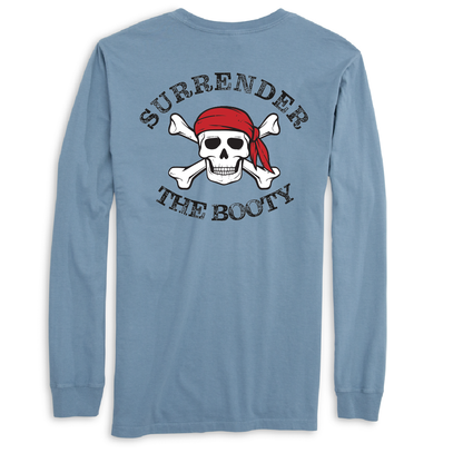 New York Freshwater Born "Surrender The Booty" Men's Cotton Long Sleeve Shirt