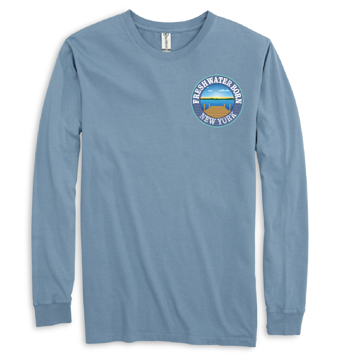 New York Freshwater Born "All For Rum and Rum For All" Men's Cotton Long Sleeve Shirt