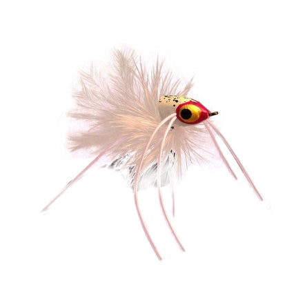 Wild Water Fly Fishing White Pointed Nose Slider Popper, Size 6 (Qty 4) | SendIt Sailing