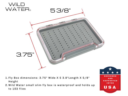 Wild Water Fly Fishing Small Thin Foam Insert Fly Box | SendIt Sailing