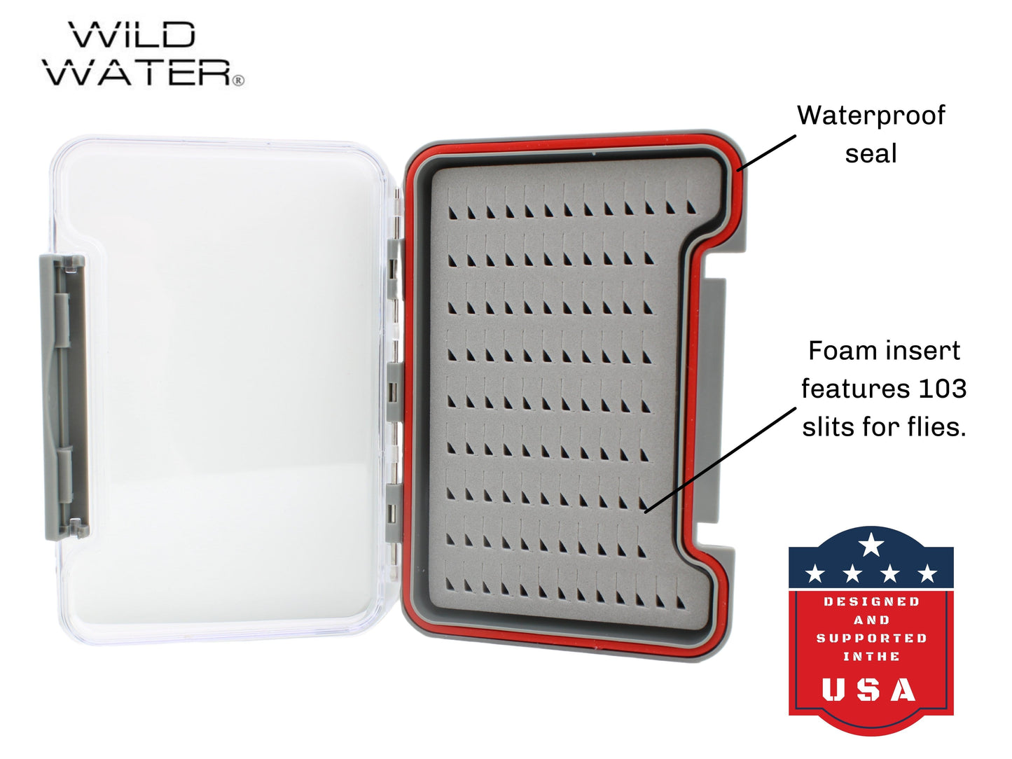 Wild Water Fly Fishing Small Thin Foam Insert Fly Box | SendIt Sailing