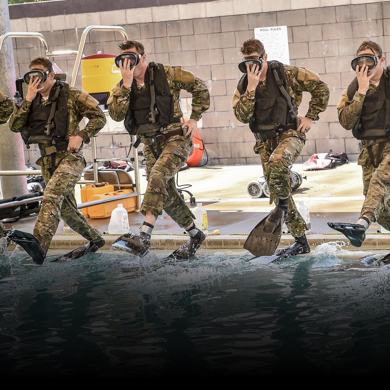 USAF Spec-War Dive Mask and Snorkel Combo