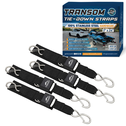24" PWC TRANSOM STRAPS SS