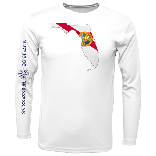 Siesta Key State of Florida Long Sleeve UPF 50+ Dry-Fit Shirt