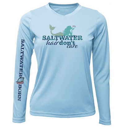 Stuart "Saltwater Hair...Don't Care" Long Sleeve UPF 50+ Dry-Fit Shirt