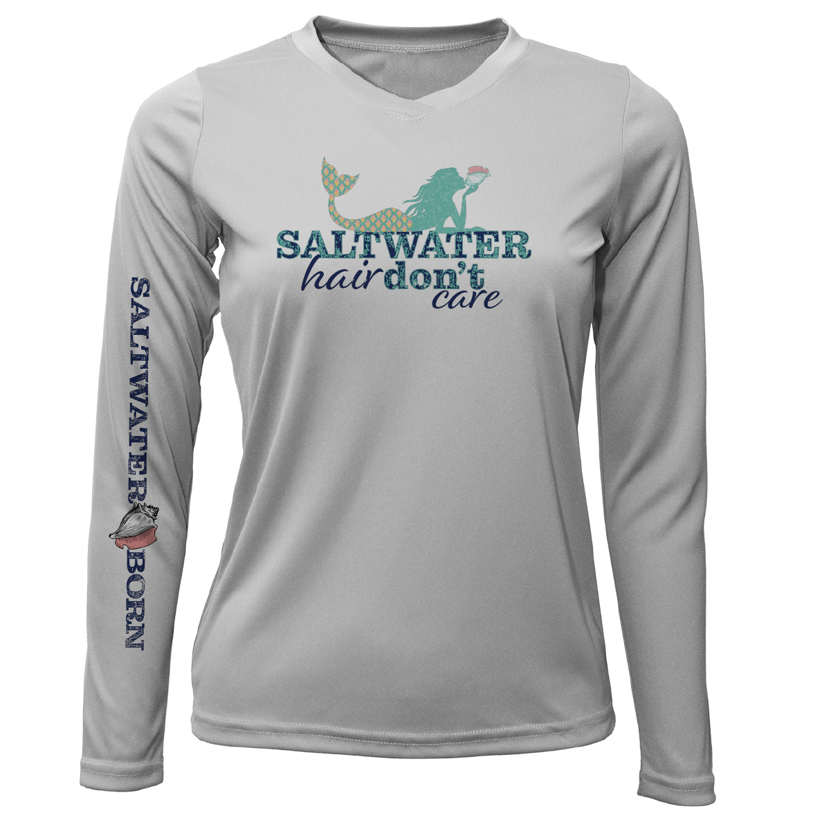 Stuart "Saltwater Hair...Don't Care" Long Sleeve UPF 50+ Dry-Fit Shirt