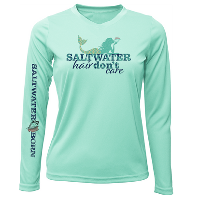 Stuart "Saltwater Hair...Don't Care" Long Sleeve UPF 50+ Dry-Fit Shirt