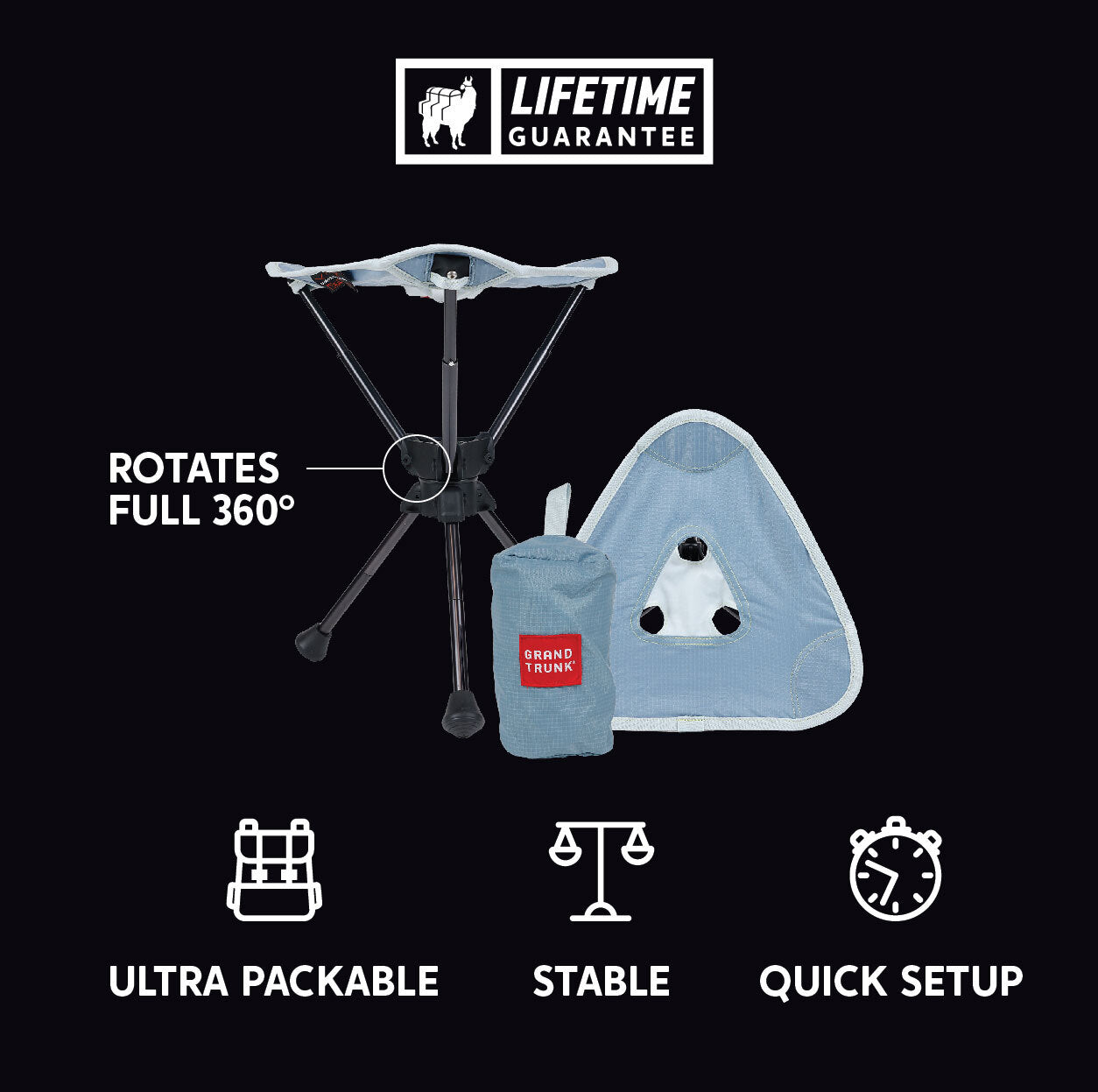 Compass 360° UC Swivel Stool - Ultra Compact