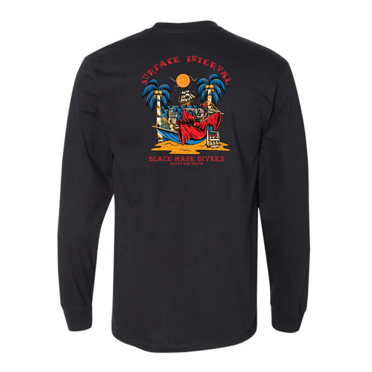 Black Mask Divers Surface Interval Long Sleeve T