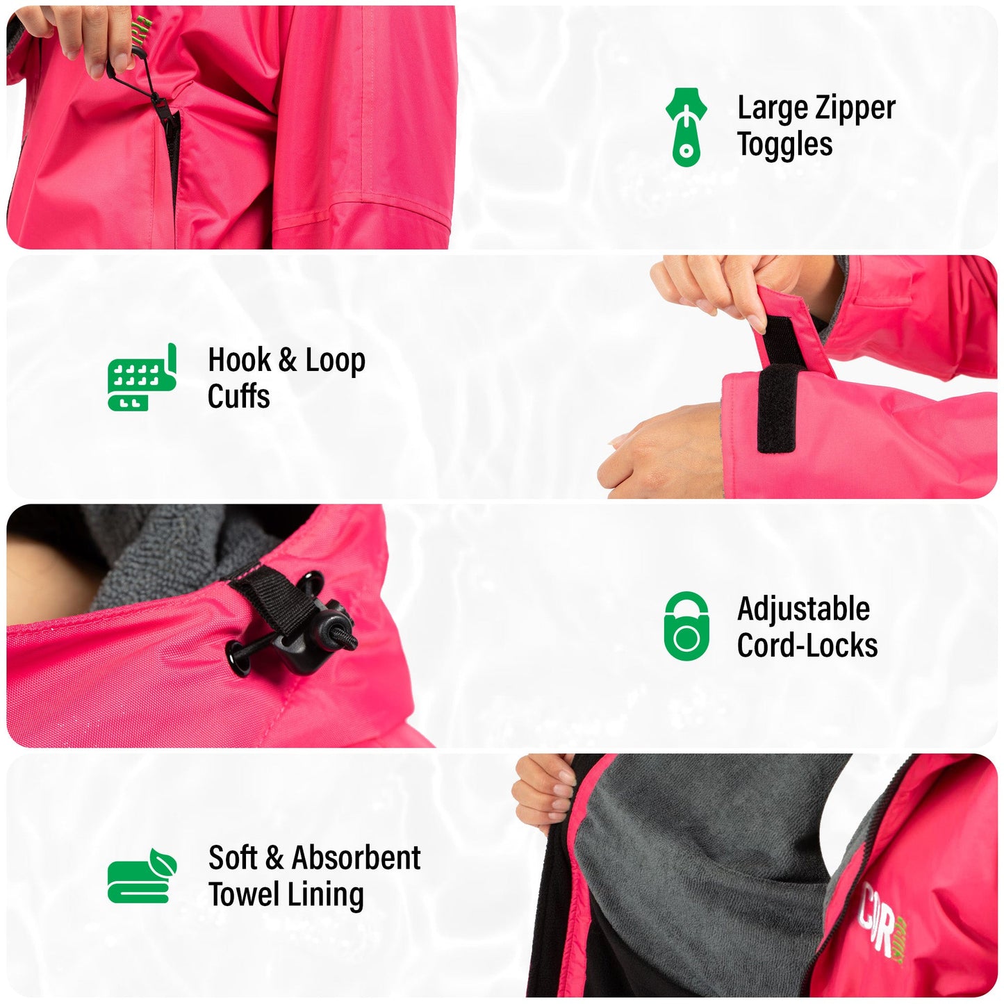 Waterproof Swim Parka (Navy Blue)