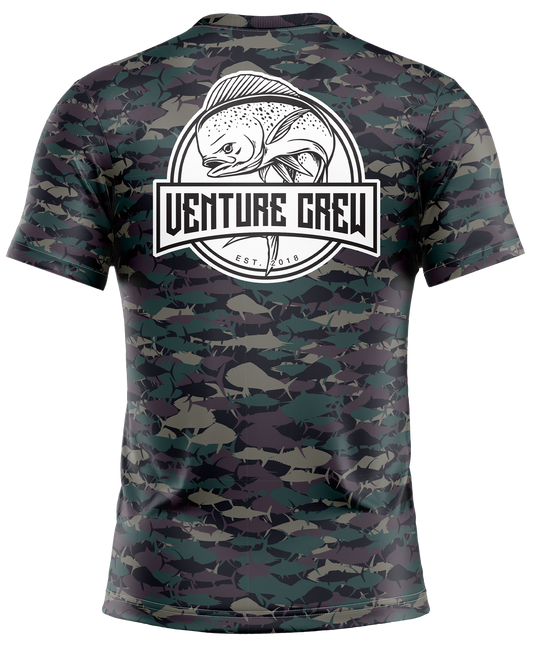 Venture Crew Mahi Pelagic Camo Dri Fit T-Shirt (Adult/Keiki)