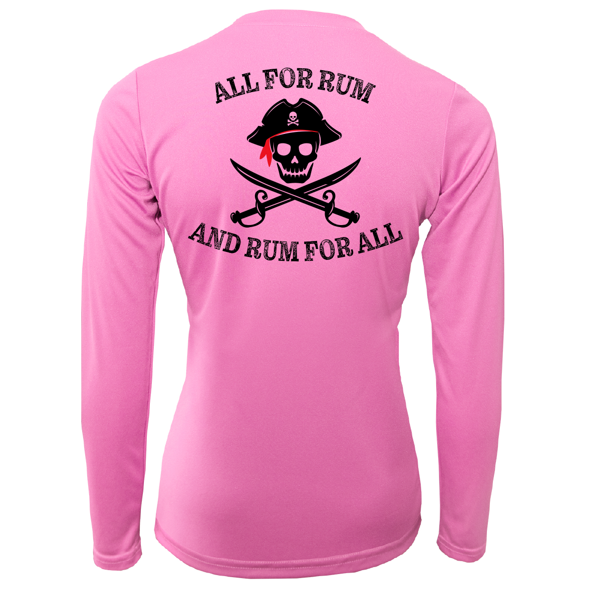 Michigan Freshwater Born "All For Rum and Rum For All" Women's Long Sleeve UPF 50+ Dry-Fit Shirt