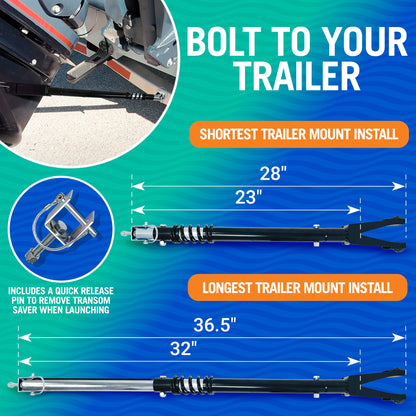 Adjustable Transom Saver Motor Mount