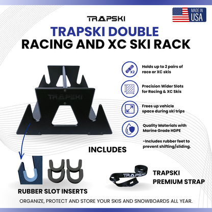 TRAPSKI DOUBLE Racing and XC Ski Rack